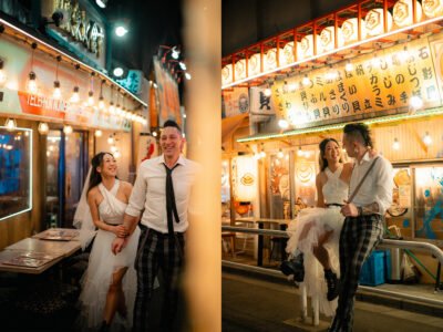 Romantic Street Portraits for Couples in Tokyo