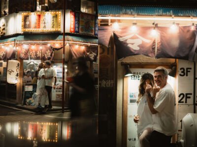 Romantic Street Portraits for Couples in Tokyo