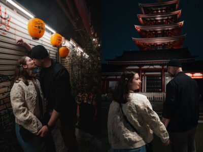 Romantic Street Portraits for Couples in Tokyo