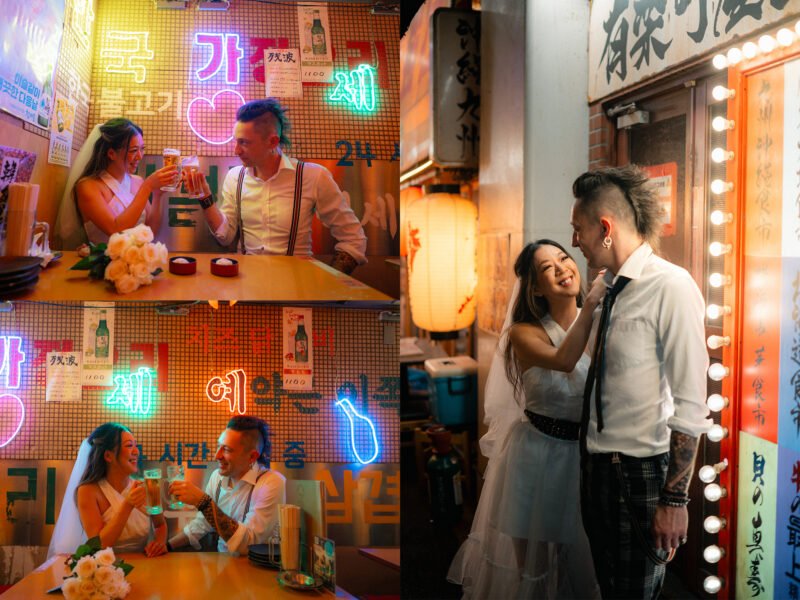Romantic Street Portraits for Couples in Tokyo