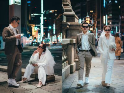 Romantic Street Portraits for Couples in Tokyo