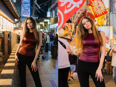 Night Photoshoot in Osaka
