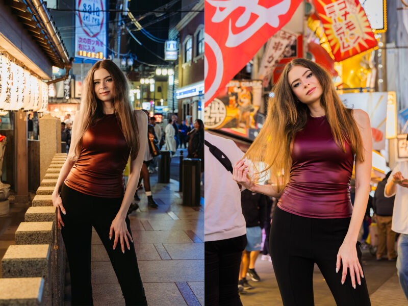 Night Photoshoot in Osaka